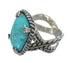 Genuine Sterling Silver Southwestern Turquoise Ring Size 6-1/4 RX62101
